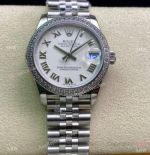 Swiss Copy Rolex Datejust 31mm Diamond Bezel watch with Jubilee Band